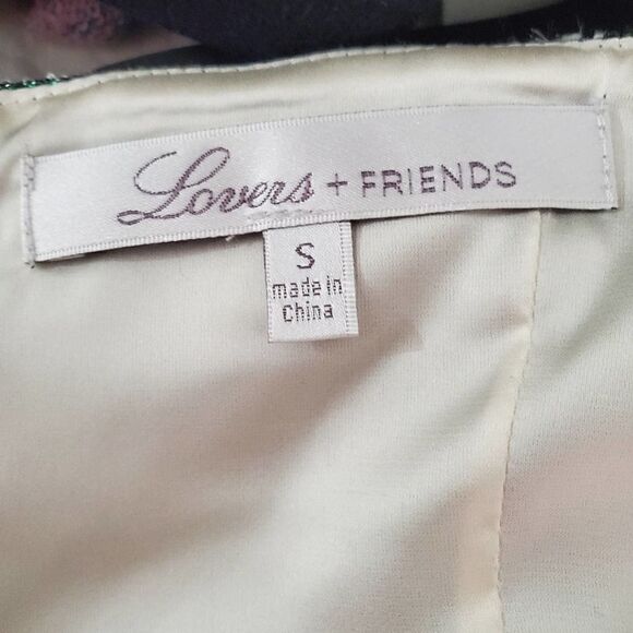 Lovers and Friends Revolve Green and White Bra Top Dress - Picture 10 of 11